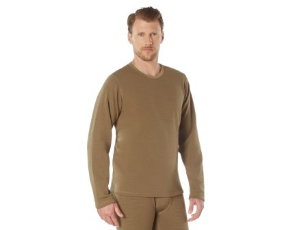 Rothco Ecwcs Gen III Level Ii Underwear Crew Top - Ar 670-1 Coyote Brown, Small