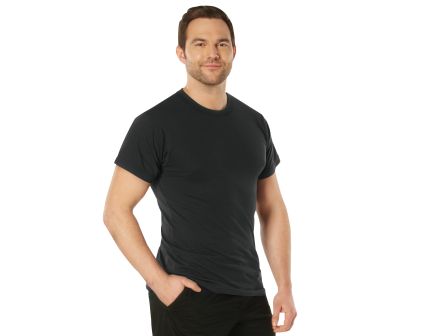 Rothco Solid Color 100 Cotton T-Shirt - Black, X-Large