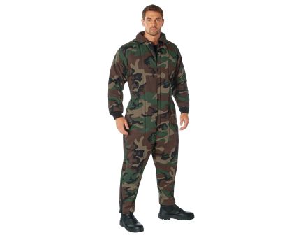 Rothco Insulated Coveralls - Woodland Camo, 4X-Large