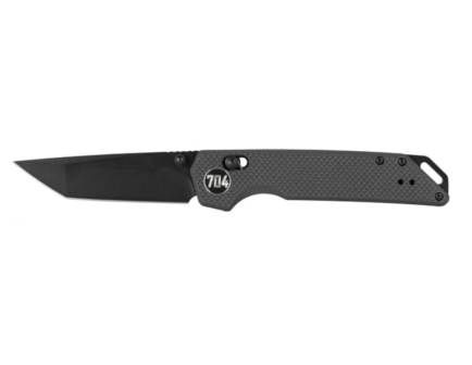 704 Gear Fang EDC 3.22" Tanto Blade Folding Pocket Knife w/ Crossbar Lock, Black