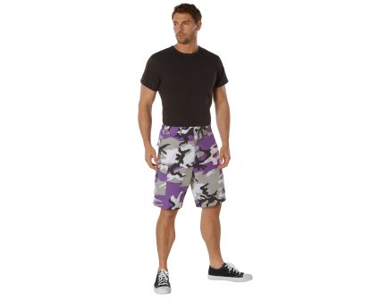Rothco Colored Camo Bdu Shorts - Ultra Violet Camo, 3X-Large