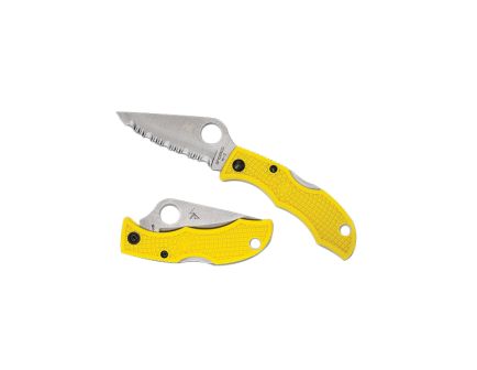Spyderco Ladybug 3 Salt Folding Knife Clip Point Yellow - Durable, Lightweight and Reliable Handle - LYLP3