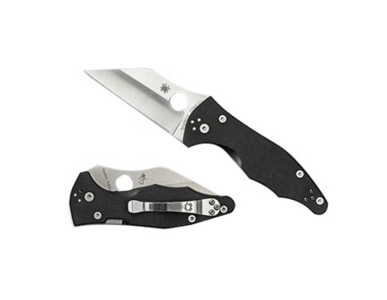Spyderco Yojimbo 2 Folding Knife, Wharncliffe, Black - Sleek Handle, Secure Locking Mechanism, Ideal for Tactical and EDC Use - C85GP2