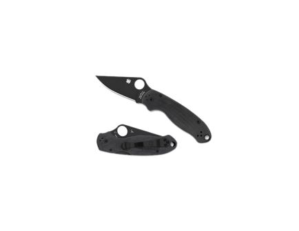 Spyderco Para 3 Folding Knife Clip Point Black - Compact Blade, for Everyday Carry - C223GPBK