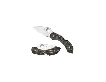 Spyderco Dragonfly 2 Folding Knife Drop Point Zome Green - for Versatile Use - C28ZFPGR2