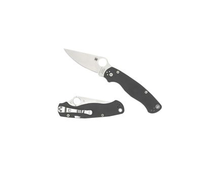 Spyderco Para Military 2 Folding Knife Clip Point Gray - Tactical, Durable, Lightweight and Reliable Handle - C81GPDGY2