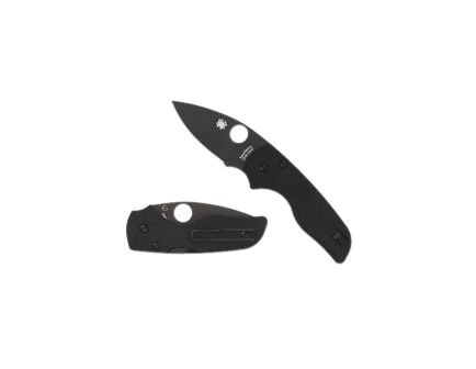 Spyderco Lil Native Folding Knife, Drop Point, Black - Compact Blade, Sleek Handle, Secure Locking Mechanism, Perfect for EDC - C230GPBBK