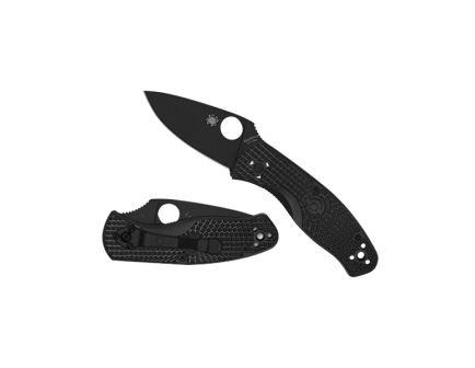 Spyderco Persistence Lightweight Folding Knife Drop Point Black - Durable, Lightweight and Reliable Handle - C136PBBK