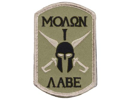 Rothco Molon Labe Spartan Morale Patch - Coyote Brown