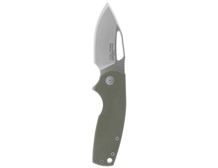 SOG Knives Stout FLK Folding Knife Clip Point OD Green/Silver - for Rugged Use - SOG-14-03-01-57