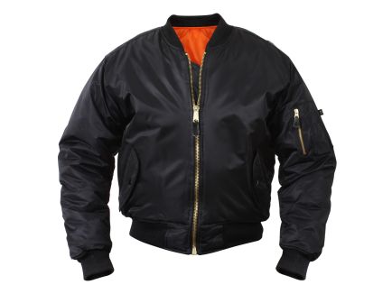 Rothco Kids Ma-1 Flight Jackets - Black, X-Small