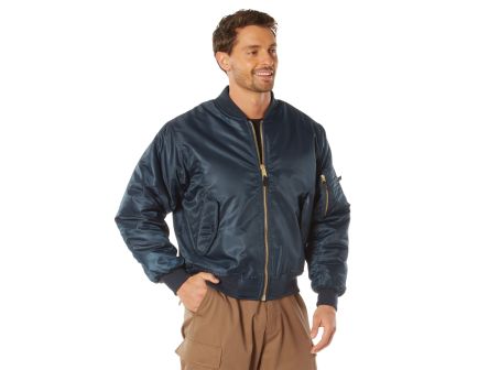 Rothco Ma-1 Flight Jacket - Navy Blue, 2X-Large
