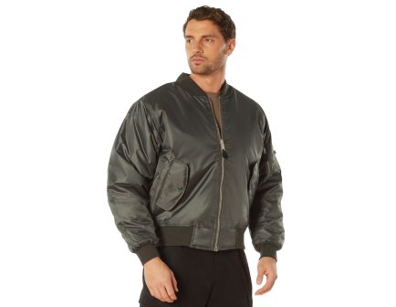 Rothco Ma-1 Flight Jacket - Gunmetal Grey, Medium
