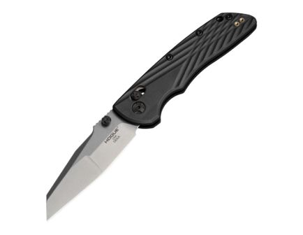 Hogue Deka Folding Knife, Modified Wharncliffe, Black - Sleek Handle, Smooth Opening, Reliable Lock, Perfect for EDC and Tactical Tasks - 24369