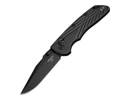 Hogue Deka Folding Knife, Clip Point, Black - Sleek Handle, Smooth Opening Mechanism, Reliable Locking, Ideal for EDC and Tactical Use - 24376
