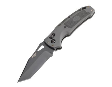 Hogue Sig K320 Tactical Folding Knife Tanto Gray - Stealthy, Durable, Lightweight and Reliable Handle - 36362