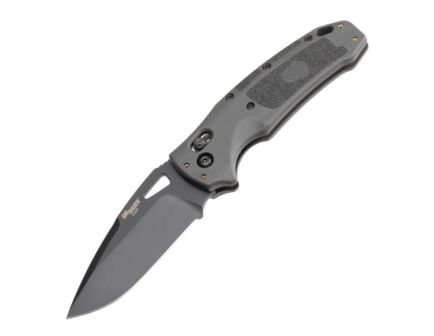 Hogue Sig K320 Tactical Folding Knife Drop Point Gray - Durable, Lightweight and Reliable Handle - 36372