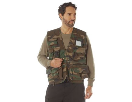 Rothco Uncle Milty Travel Vest - Woodland Camo, 3X-Large