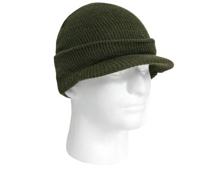 Rothco Genuine G.I. Watch Cap With Brim - Olive Drab