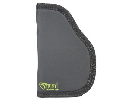 Sticky Holsters Large Ambidextrous Hand Concealment Short Modified Holster, Black with Green Logo - LG6SMOD LS