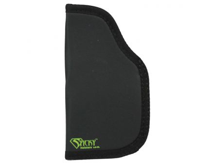 Sticky Holsters Large Ambidextrous Hand Concealment Long Modified Holster, Black with Green Logo - LG6LMODLS