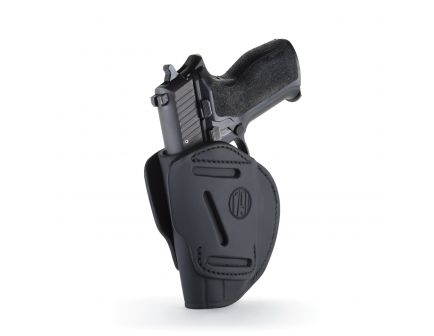 1791 Gunleather 3WH-2 Ambidextrous Glock 42 OWB Open-Top Concealment 3-Way Holster, Stealth Black - 3WH-2-SBL-A