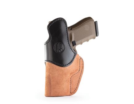 1791 Gunleather RCH Right Hand 3" Barrel 1911 IWB Rigid Concealment Holster, Black/Brown - RCH-3-BLB-R