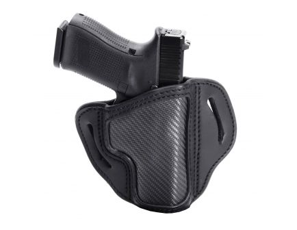 1791 Gunleather CF-BH2.1 Right Hand Glock 17 OWB Open-Top Multi-Fit Holster, Stealth Black - CF-BH2.1-SBL-R
