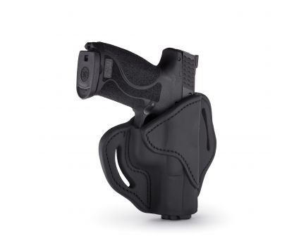 1791 Gunleather BH2.1 Right Hand Glock 17 OWB Open-Top Multi-Fit Holster, Stealth Black - BH2.1-SBL-R
