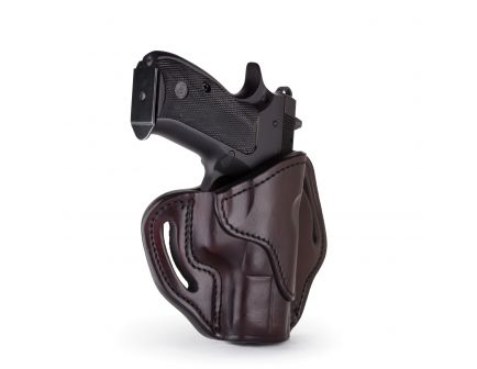1791 Gunleather BH2.1 Right Hand Glock 17 OWB Open-Top Multi-Fit Holster, Signature Brown - BH2.1-SBR-R