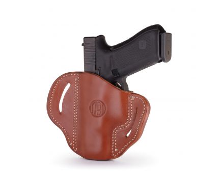 1791 Gunleather BH2.1 Right Hand Glock 17 OWB Open-Top Multi-Fit Holster, Classic Brown - BH2.1-CBR-R