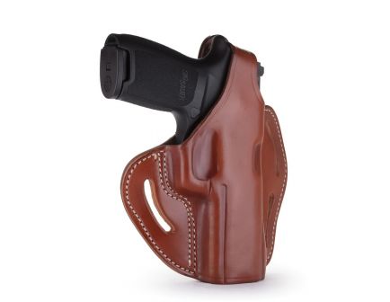 1791 Gunleather BHX-1 Right Hand 4" to 5" Barrel 1911 OWB Thumbreak Holster, Classic Brown - BHX-1-CL-CBR-R