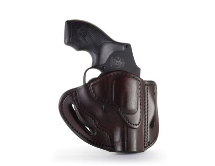 1791 Gunleather RVH1 Right Hand Ruger LCR OWB Holster, Signature Brown - RVH-1-SBR-R
