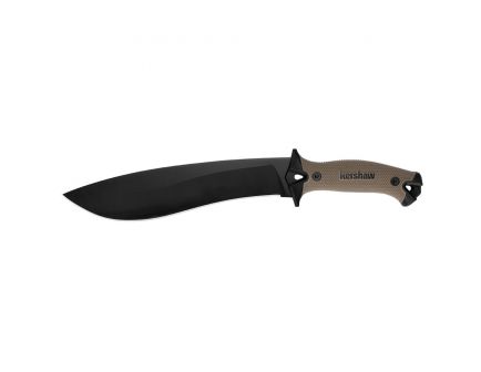 Kershaw CAMP 10 Machete Fixed Blade Knife, 10", Tan - 1077TAN