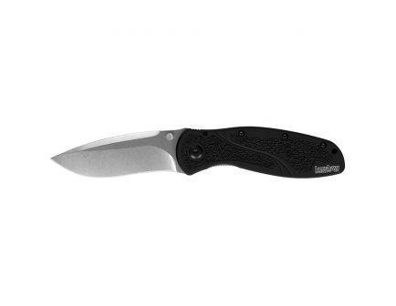 Kershaw Blur S30V Drop Point Folder Knife, 3.4", Black - 1670S30V