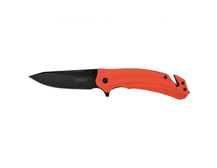 Kershaw Barricade Clip Point Folder Knife, 3.5", Black - 8650