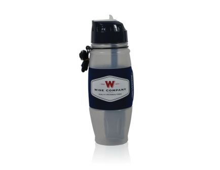 Wise Food Seychelle Water Filtration Bottle, 28 oz, Gray/Black - 8000