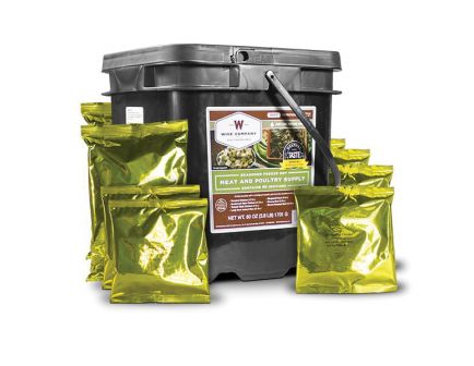 Wise Food Emergency Freeze Dried Meat, 60 Servings Meat, 20 Servings Rice - 07-702