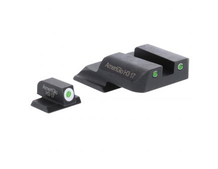 AmeriGlo Classic Self-Luminous 3 Dot Front/Rear Night Sight Set for S&W M&P Pistol - SW801