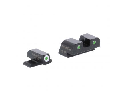 AmeriGlo Classic Self-Luminous 3 Dot Front/Rear Night Sight Set for Springfield XD, XDM Pistols - XD191