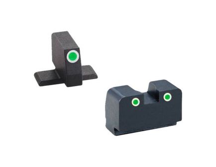 AmeriGlo Suppressor Height 3-Dot Night Sight w/ Tritium Green & White Outline For Springfield - XD181