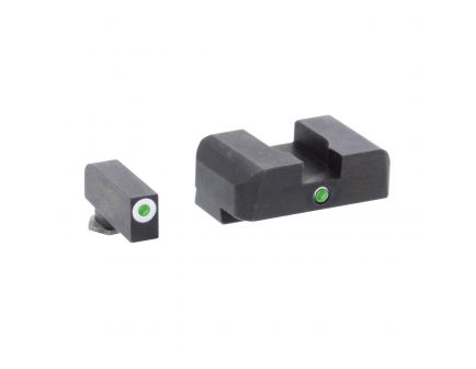 AmeriGlo I-Dot Front/Single Dot Rear Night Sight Set for Glock 20, 21, 29, 30, 31, 32, 36, 41 Pistols - GL102