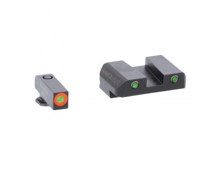 AmeriGlo Spartan Operator 3 Dot Front Night Sight Set for Glock 42, 43, 43X, 48 Pistols - GL450