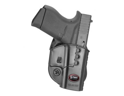 Fobus Evolution Right Hand Glock 43 Holster, Black - GL43ND