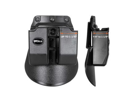Fobus Double Magazine Pouch for Glock .45 ACP, Black - 6945GNDBH