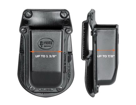 Fobus Single Magazine Pouch for 9mm/.40 Double Stack Magazine, Black - 3901G