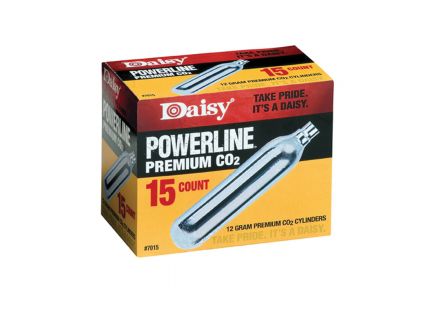 Daisy Outdoor Products Powerline Premium CO2 Cylinder, 12 g, 15/pack - 7015