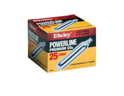 Daisy Outdoor Products Powerline Premium CO2 Cylinder, 12 g, 25/pack - 7025