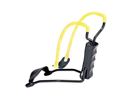 Daisy Outdoor Products Slingshot w/ Flexible Wrist Support, Black/Yellow - B52