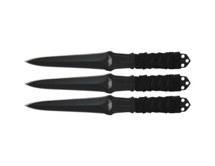 CampCo UZI Throwing Knife Triple Set, 3", Black - UZKTRW003